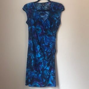 Petite medium cap sleeve dress